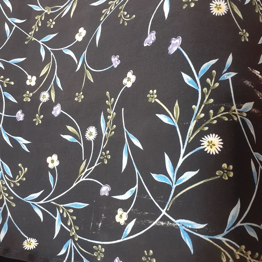 Bentley Plus Navy Floral Button-Up Top - Picture 6 of 6